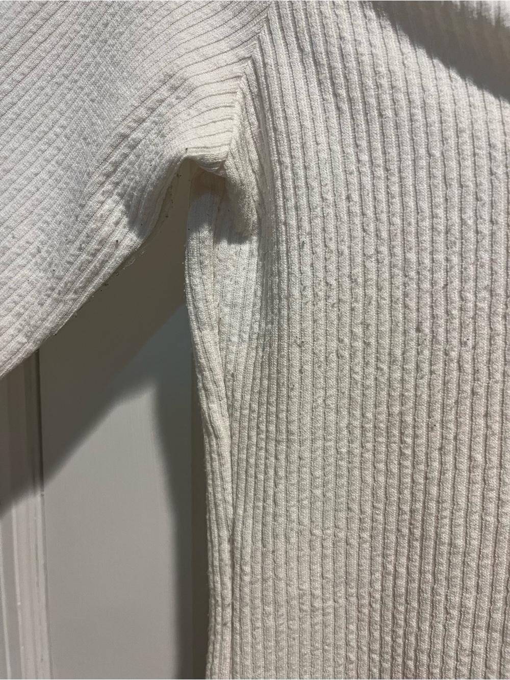 Divided Cream Ribbed Button-Front Long Sleeve Top - Picture 5 of 5